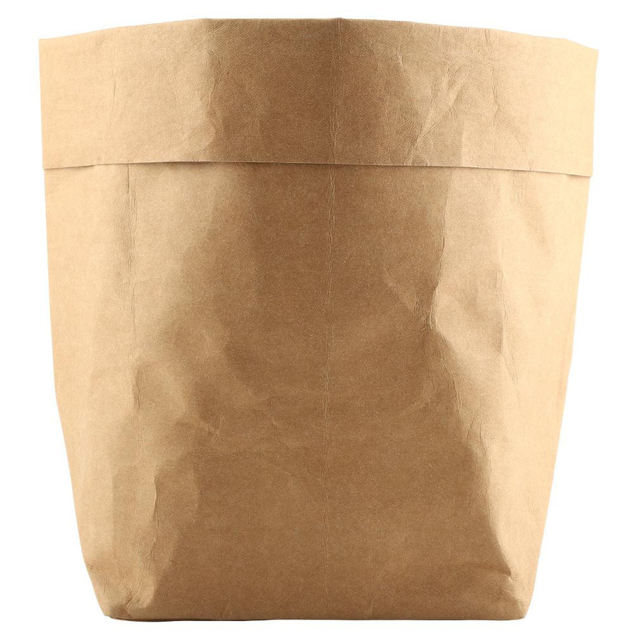 Multifunktionale Kraftpapiertüte mfySpace als Pflanztopf Abdeckung und Aufbewahrungstasche, Braun, B/T/H: 25 x 25 x 40 cm - Bild 4