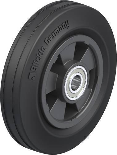 Blickle VPP 200/20K Schwerlast-Rad in Schwarz mit 200 mm Durchmesser und 205 kg Tragfähigkeit - Bild 1