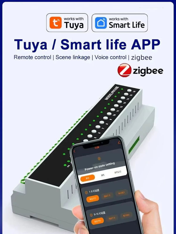 MAKERIGH Tuya Smart WiFi Zigbee Relais Schalter Modul in Weiß mit Trockten Kontakten für 110V-240V - Bild 4