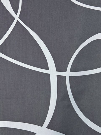 Schiebevorhang Heine Home aus Polyester in Grau und Weiß, semi-transparent mit Klettverschluss, Höhe: 145 cm, Breite: 145 cm