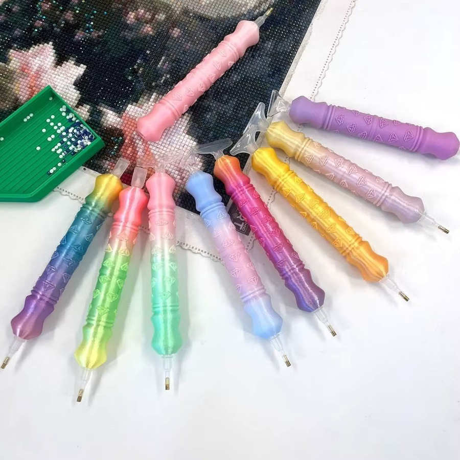 5D-Diamant-Malstift-Set mit 5 multifunktionalen Ersatz-Stiftköpfen in Multicolour aus Kunststoff für DIY-Handwerk und Stickerei - Bild 3