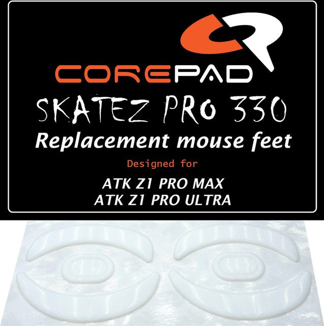 Corepad Skatez PRO ATK Blazing Sky Z1 PRO und Z1 ULTRA Maussockel 2er-Set in Weiß aus 100% PTFE - Bild 1