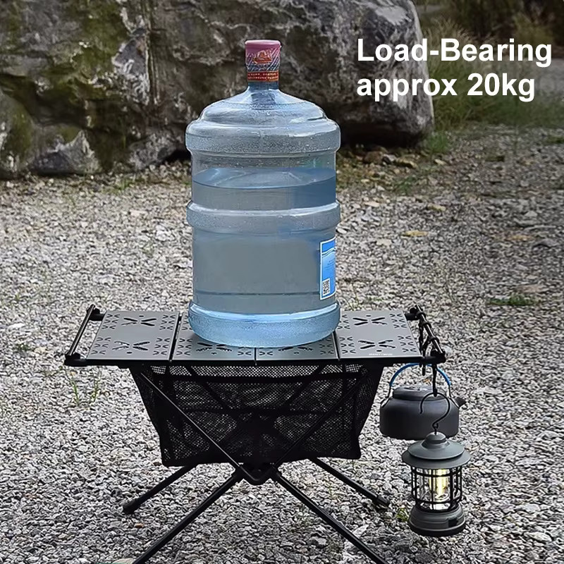 WESTTUNE Camping IGT Tisch aus Aluminiumlegierung, tragbarer Klapptisch für Outdoor, Grill und Picknick, Schwarz Matt - Bild 2