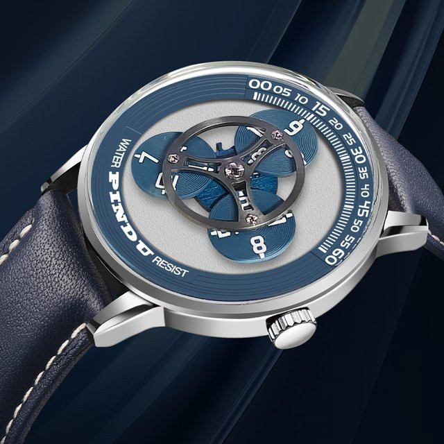 PINDU Armbanduhr Automatik, Edelstahl, 40 mm, Herren - Bild 1