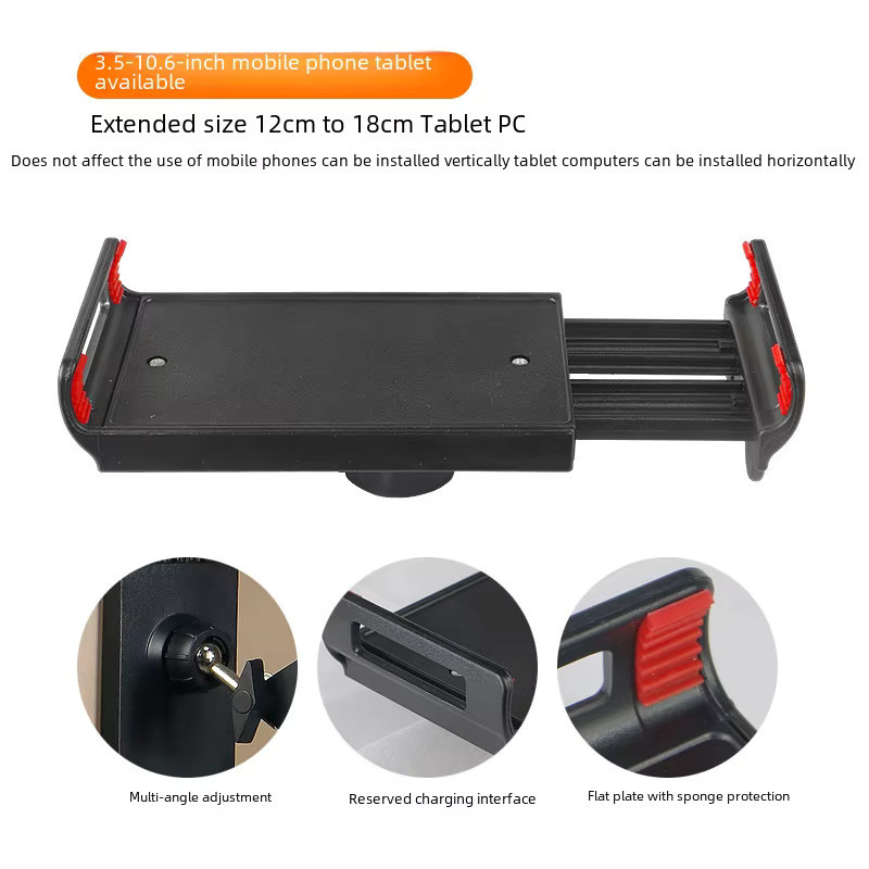 AEVYVKV Universal Handyhalter und Tablet Halterung aus Metall, zusammenklappbar, Schwarz - Bild 4