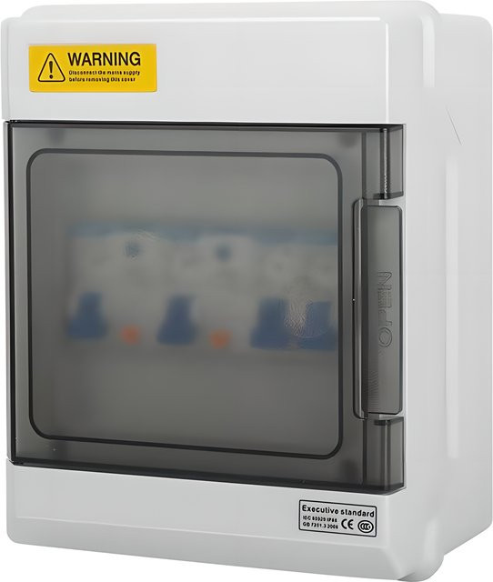 DONGYI Anschlusskasten HT-Serie, 2–4 Wege, weiß, Kunststoff, IP65 wasserdicht für den Außenbereich - Bild 1