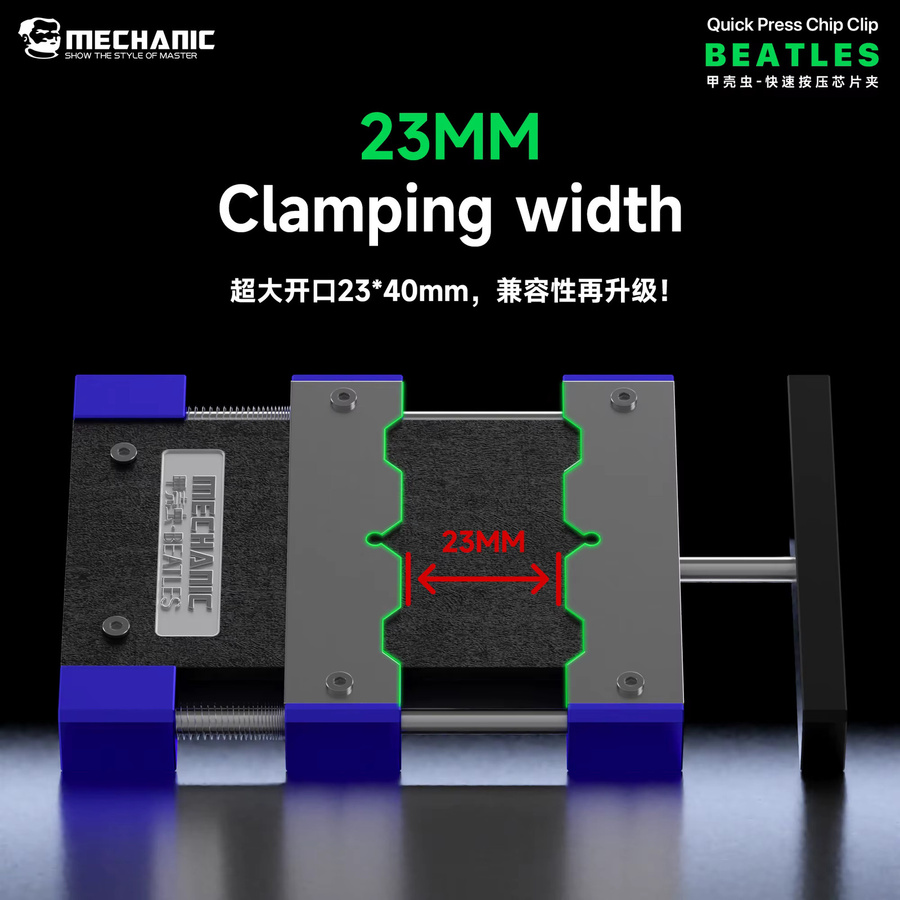 MECHANIC BEATLES Quick Press Chip Clip Fixiergerät bis 500 °C Hitzebeständige BGA CPU IC Chip Fixierklemme für die Handy-Motherboard-Reparatur - Bild 4