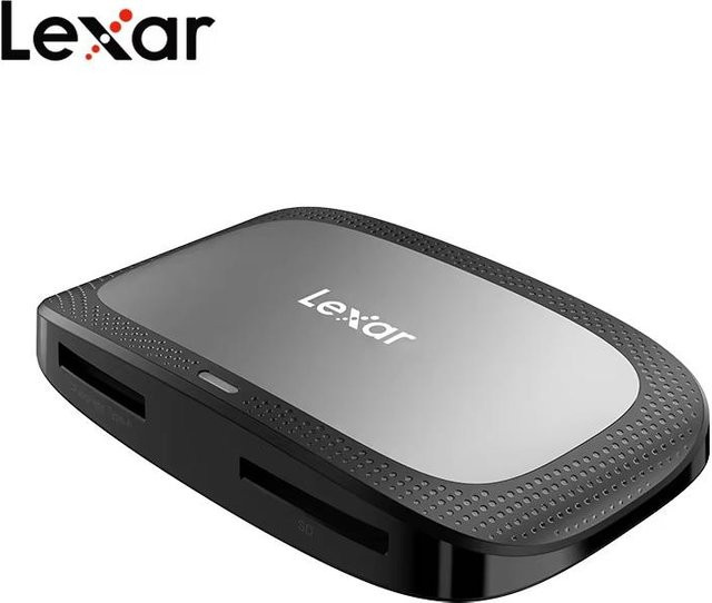 Lexar Professional 2-in-1 Speicherkartenleser mit CFexpress Typ A, UHS-II SD und USB 3.2 Gen 2 Typ-C Schnittstelle in Grau - Bild 1