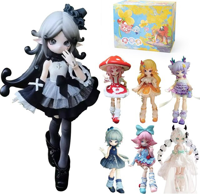 XiDonDon Pilzmyzel Anime-Figur, BJD Blind Box, Einzelfigur, Fantasy - Bild 1