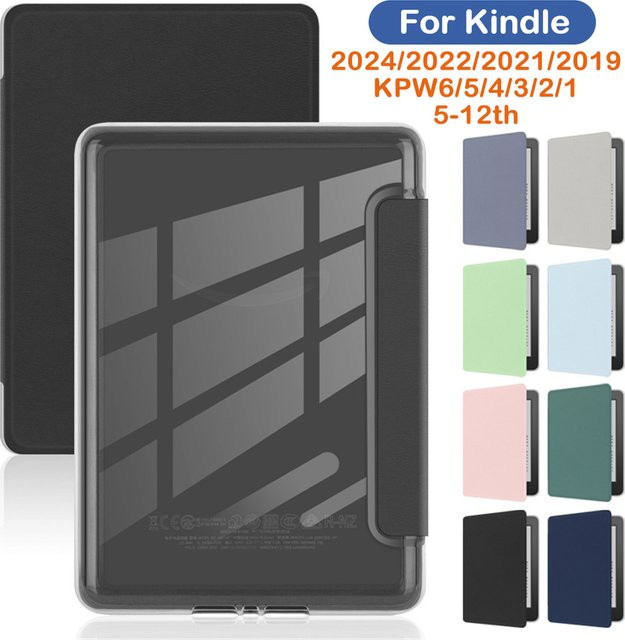 Hunnesor Acrylhülle für Kindle Paperwhite Colorsoft transparent und purple - Bild 1