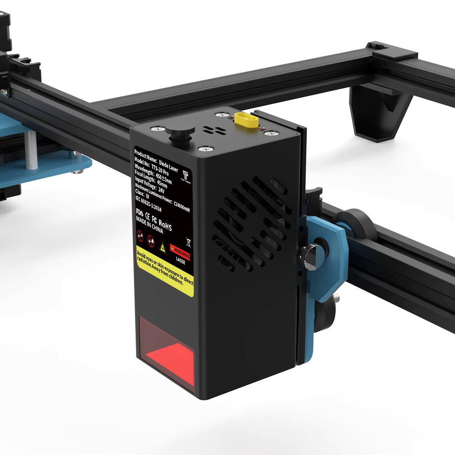 Twotrees TTS-20 Pro Lasergravurmaschine mit WLAN-Steuerung, 20W Laserschneidemaschine All-in-One-Gerät in Schwarz, Bearbeitungsbereich: 41,8 x 41,8 cm - Bild 5