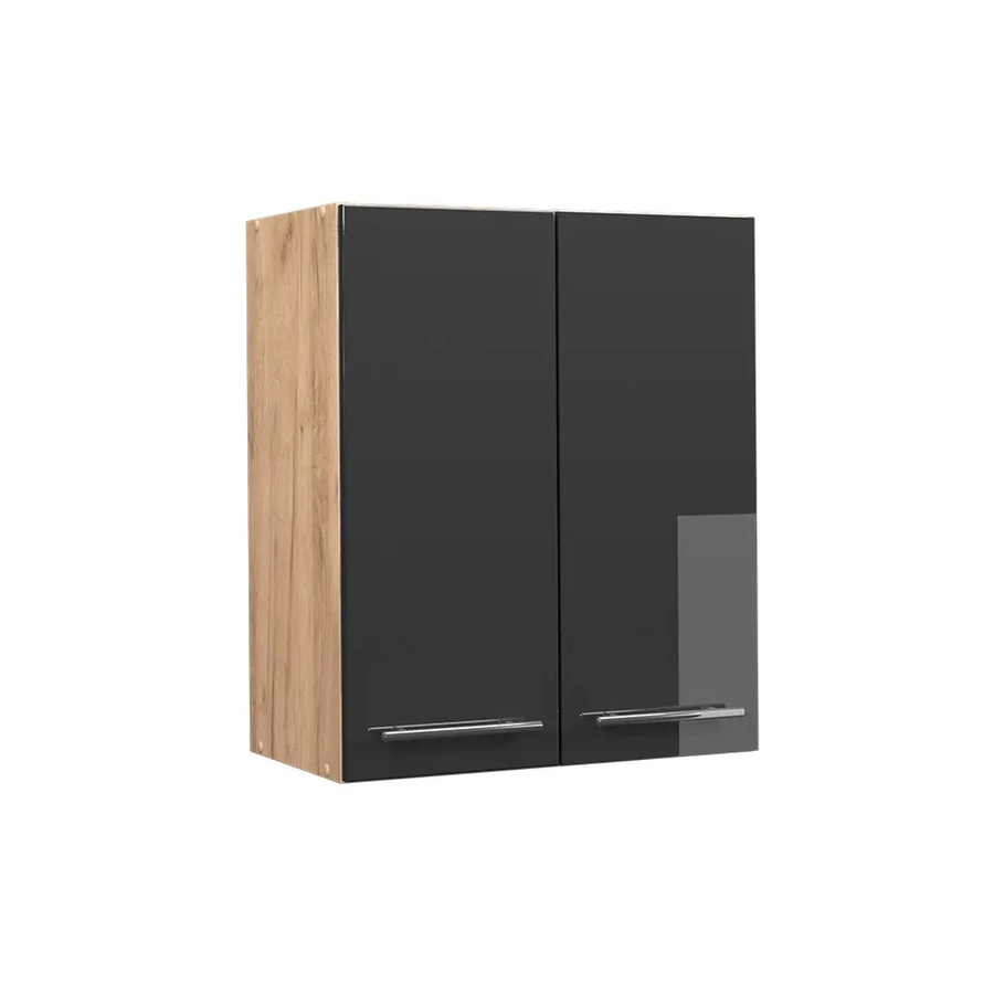 Vicco Hängeschrank Fame-Line Küchenschrank in Anthrazit und Eiche Hochglanz, Breite: 60 cm - Bild 3