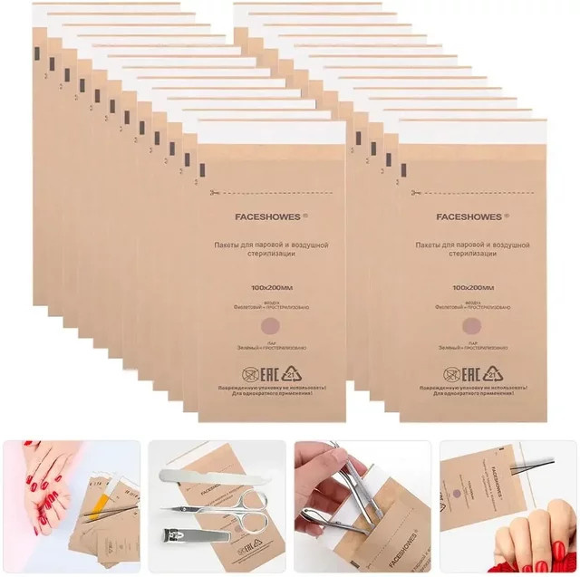 VamsLuna Nail Art Bag Einweg-Reinigungsbeutel, 100 Stück - Bild 1