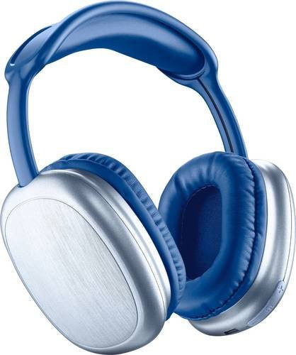 Cellularline Over Ear Bluetooth Headset in Blau mit Mikrofon-Stummschaltung und Lautstärkeregelung - Bild 1