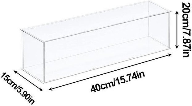 Good Industrial Accessories Transparente Vitrine als Box Organizer und Staubdichter Aufbewahrungsständer, B/T/H: 40 x 15 x 20 cm - Bild 1