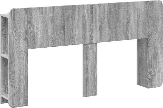 vidaXL Kopfteil mit Schrank und Speicher in Grau Sonoma Holzoptik, B/H: 182,5 x 80,0 cm - Bild 1