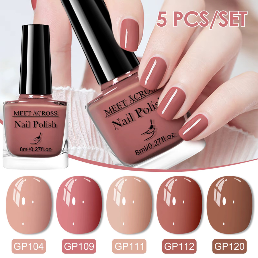 Meet Across Nagellack auf Wasserbasis, 5 Stück, 8 ml, glänzend, Unisex - Bild 2