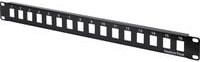 Digitus Modulares Netzwerk-Patchpanel 16 Port Unbestückt Schwarz 1 HE 483mm - Bild 1