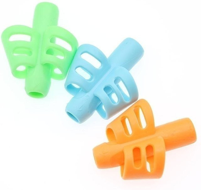 Xiao Home 3er-Set Silikon Stifthalter zur Schreibkorrektur für Kinder, bunt - Bild 1