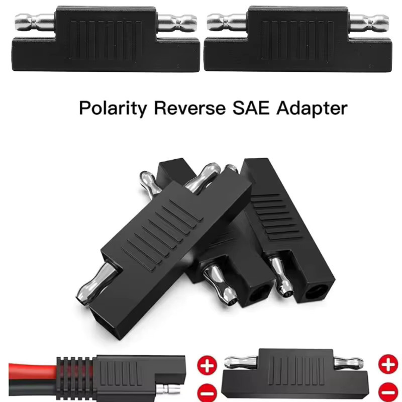 V27 SAE-Steckeradapter als Schnelltrennkabel für Solarpanels und Batterieladegeräte, 12 V und 24 V, Schwarz - Bild 4