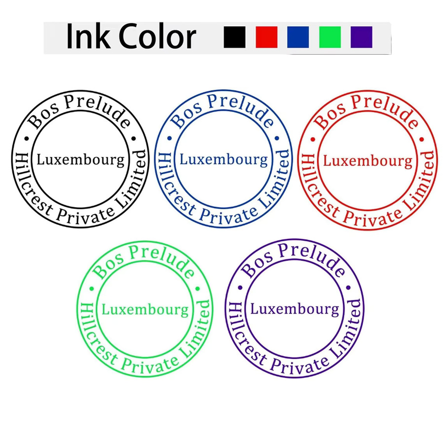 Personalisierter Namensstempel mit 24 Designs in Lila, selbstfärbender 25 mm Stempel für Schule und Geschenke - Bild 3