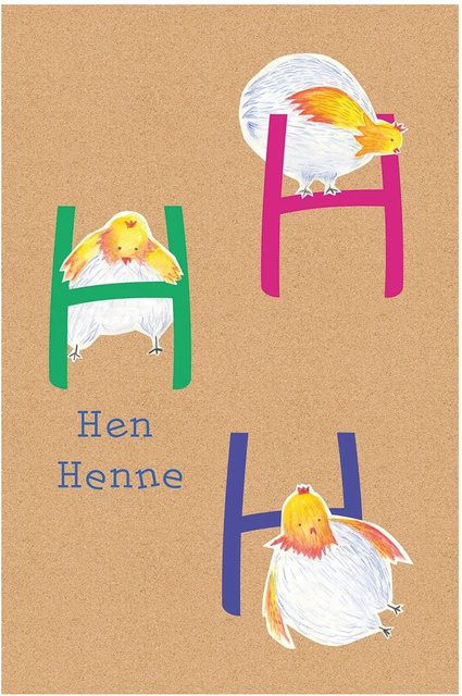 Komar Wandbild ABC Animal Paper Poster, Multicolor, Höhe: 30 cm, Breite: 40 cm - Bild 1