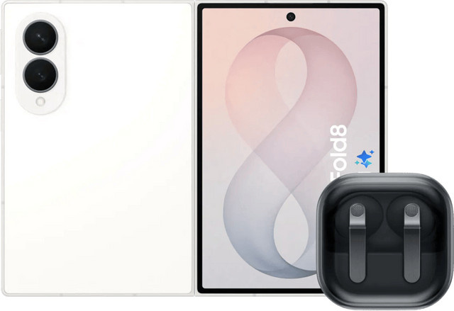 Samsung Galaxy Z Fold8 256GB Weiß 5G und Samsung Galaxy Buds4 Pro Schwarz - Bild 1