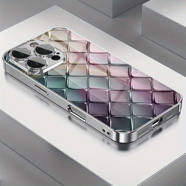 Luxus Handyhülle aus gehärtetem Glas mit farbigem Diamantmuster für Xiaomi Redmi Note 14 14c 13 12 13c 11 12c 10 Pro Plus 4G 5G in Multicolour - Bild 1