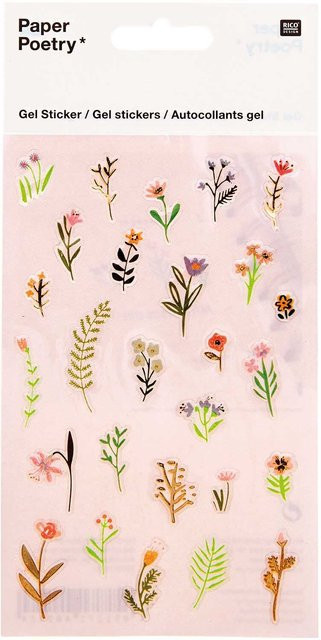 Rico Design Paper Poetry Gelsticker Bunny Hop Streublumen - Bild 1