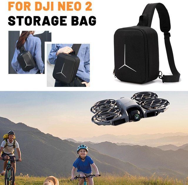 DJI Neo2 EVA wasserdichte Aufbewahrungstasche in Schwarz – Tragbare Hartschale Kamera Tasche für Outdoor-Einsätze - Bild 1