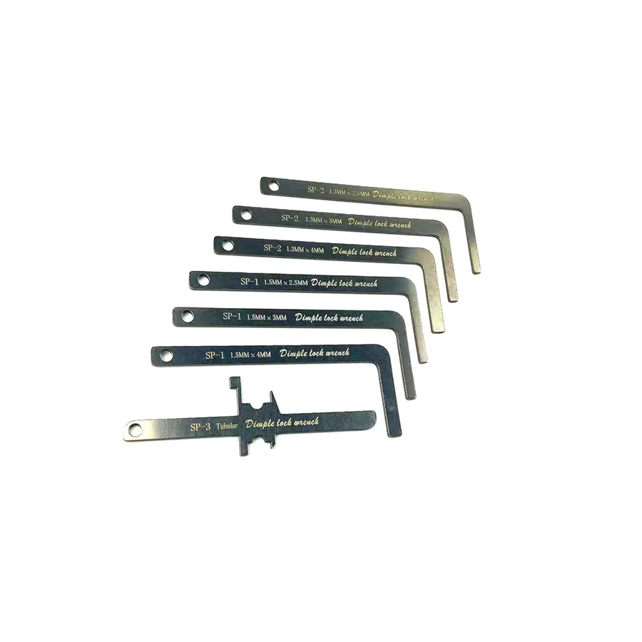 itstool Professionelles Schlosser-Set aus Edelstahl in Silber mit Spannschlüssel- und Sicherungsset sowie Schubstangenwerkzeugen - Bild 1