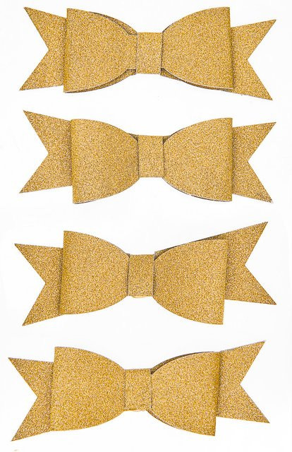 Rico Design Paper Poetry 3D Sticker Schleifen in Gold - Bild 1