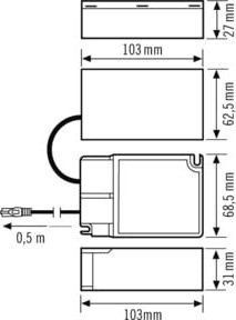 ESYLUX LED-Treiber EQ10127793 Plug-and-play DALI-2 700mA in Weiß - Bild 1