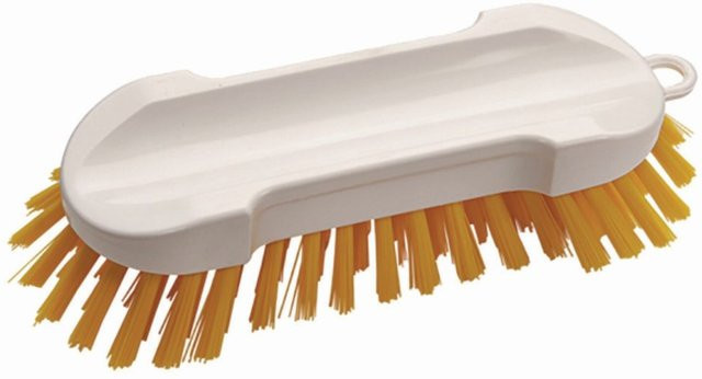 Diversey Handbürste ohne Griff, Hart, Gelb, 2er Pack, B: 190 mm, H: 65 mm, T: 30 mm - Bild 1