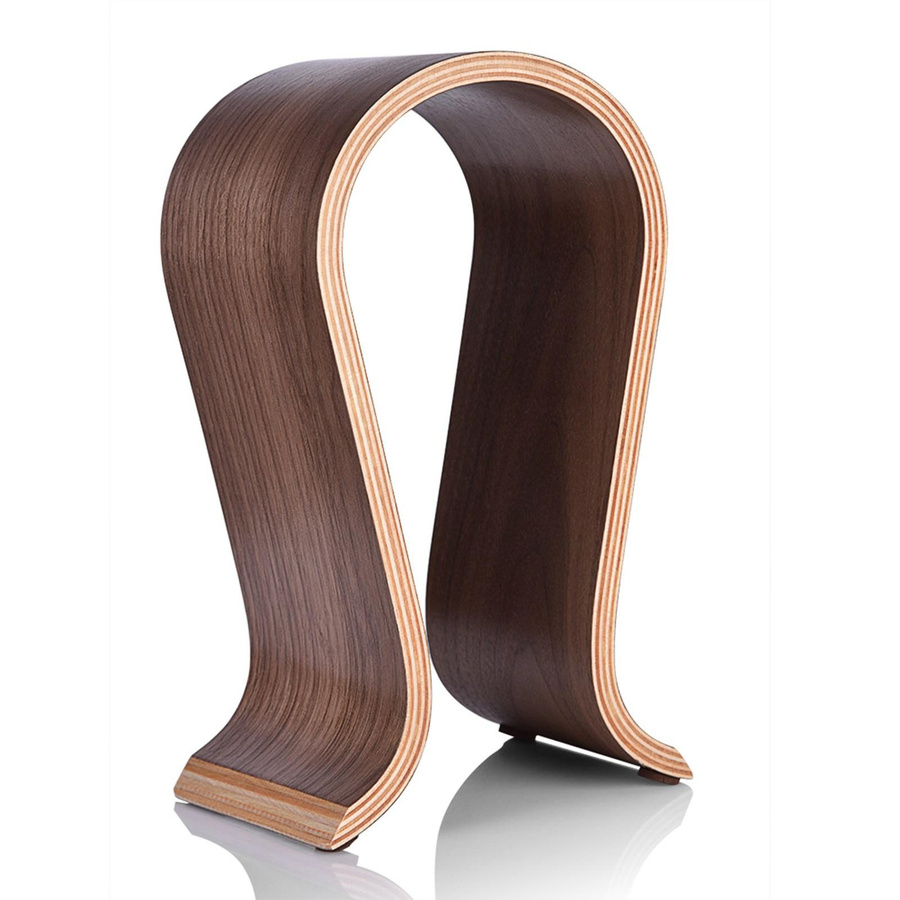 Andoer Kopfhörer Ständer aus Holz in Braun als U-Form Headset Halter für deinen Schreibtisch - Bild 2