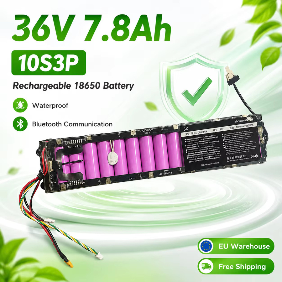 10S3P 36V 7800mAh Elektroroller-Akku für Xiaomi und Mijia M365 M356 in Lila - Bild 2