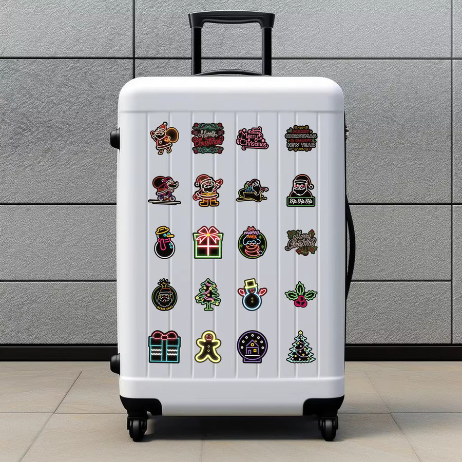 50 Stück Neon Weihnachten Graffiti Aufkleber Multicolor von BulingBulingStickers Store - Bild 5