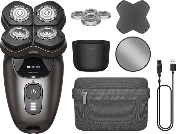Philips Headshaver Pro Series 9000 für Herren, grau - Bild 1