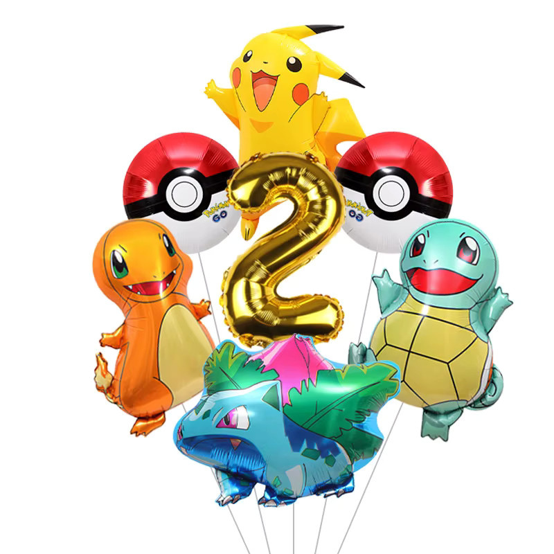 Potdemiel Pikachu Pokemon Partyballon für Geburtstag und Babyparty - Bild 2