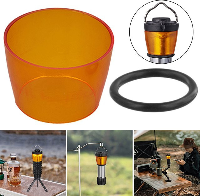 APWIKOGER Outdoor-Camping-Lampenschirm in Braun, insektenabwehrende Schutzabdeckung aus Kunststoff für Außenlampen - Bild 1