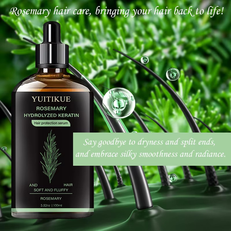 YUITIKUE Haarserum Rosmarin & Keratin, 100 ml, Unisex - Bild 5