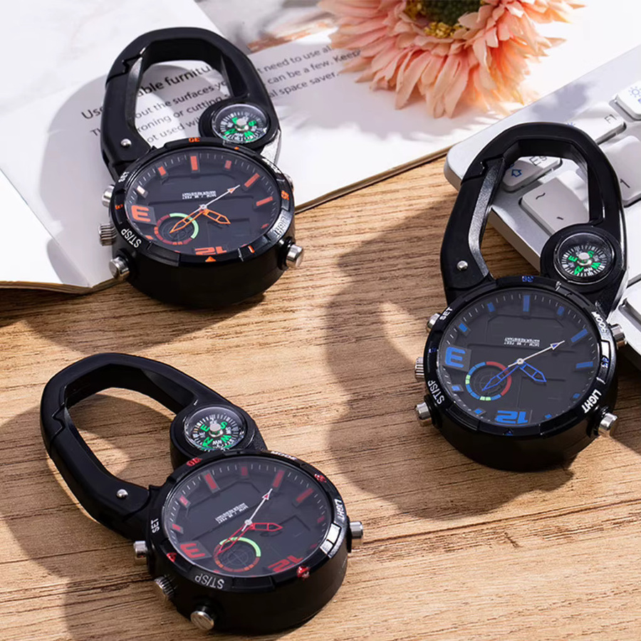 BGVfive Taschenuhr, Kunststoff, Kompass, Schwarz, Unisex - Bild 3
