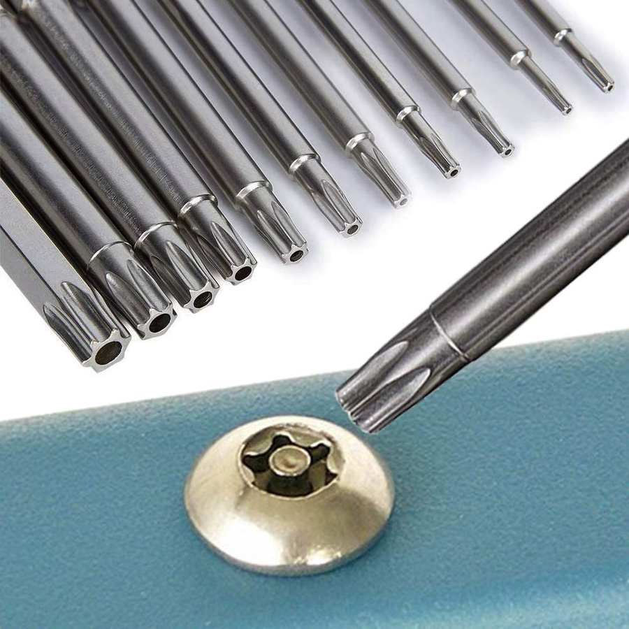 Mr Drill 12er Set Schraubendreher Bits aus S2 Stahl mit sechseckigem Griff, Länge: 50 mm - Bild 3