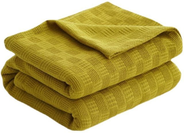 Dreamreal Plaid Decke aus 100% Baumwolle, leichte und weiche Tagesdecke für Bett und Sofa - Bild 1