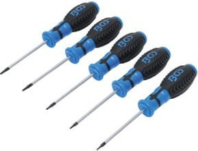BGS Schraubendreher-Satz T-Profil für Torx T6 - T10, 5-teilig, blau - Bild 1