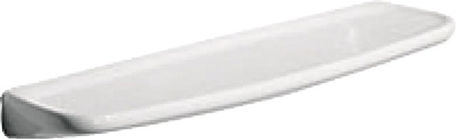 Geberit Wandablage Renova aus Sanitärporzellan mit KeraTect Glasur in Alpinweiß, Breite: 60 cm, Tiefe: 14 cm - Bild 1