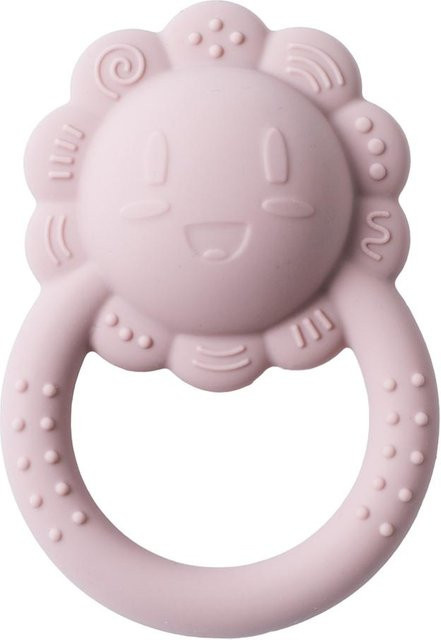 Binchi Outdoor Product Silikon-Beißring für Babys mit Rasselfunktion in Rosa/Pink, BPA-freies Sensorikspielzeug für Kinder ab 0 Jahren - Bild 1