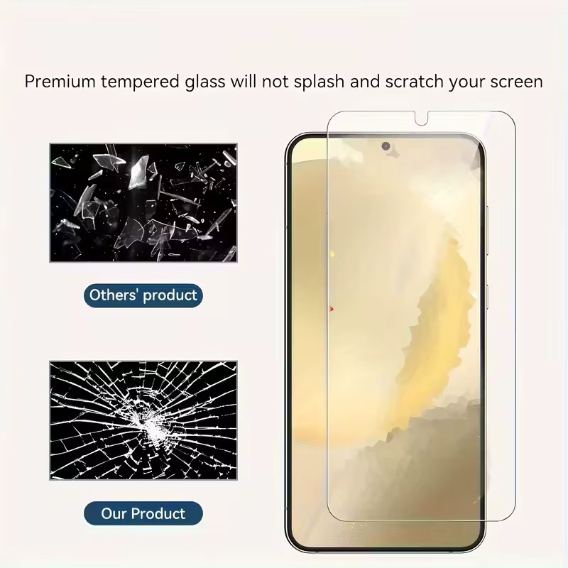3er-Set gehärtetes Glas Display Schutzfolie für Samsung Galaxy M12 M04 M14 M34 M33 M23 M13 M52 A53 5G in Transparent - Bild 4
