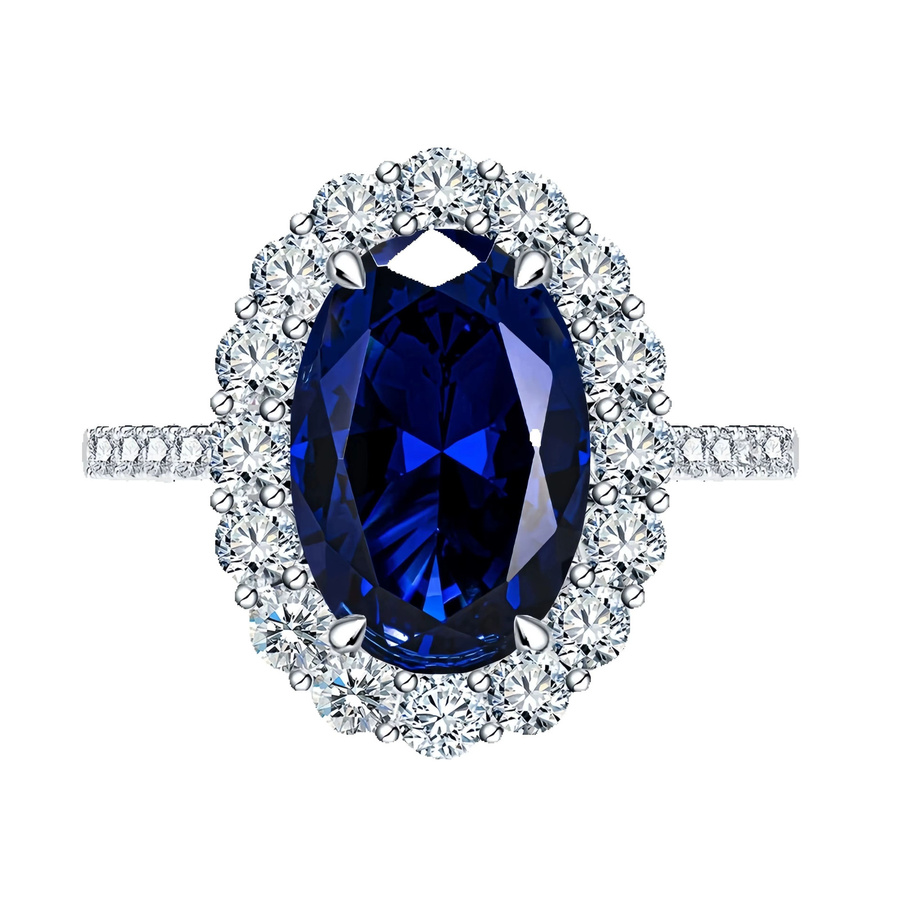 MUSHAN Ring 925 Silber, Saphir, Damen - Bild 2