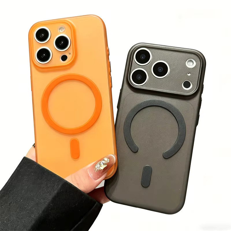 SUNWARD Silikonhülle für iPhone in Transparent und Grau, matte TPU-Schutzhülle mit MagSafe Unterstützung für kabelloses Laden - Bild 3